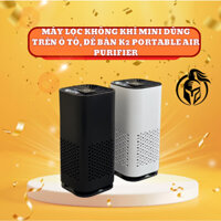 Máy Lọc Không Khí Mini Dùng Trên Ô Tô, Bàn Làm Việc K2 Portable Air Purifier - CHÍNH HÃNG - Máy lọc không khó ion âm