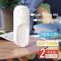 Máy lọc không khí mini khử mùi bếp nhà vệ sinh vật nuôi trong nhà bằng ion âm, hương thơm sáp thơm Hot