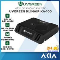 Máy lọc không khí ô tô, khử mùi, diệt khuẩn UVGREEN KA100 - Công nghệ UVC LED, Lõi lọc than hoạt tính loại bỏ mùi khói