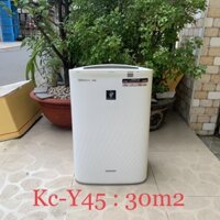 Máy lọc không khí sharp kc y45, bù ẩm diệt khuẩn ion cho phòng 30m2 đổ về