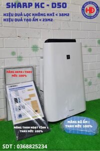 MÁY LỌC KHÔNG KHÍ SHARP KC-D50| Bù ẩm