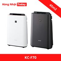 Máy lọc không khí Sharp KC-F70-W 45m2 có bù ẩm và ion plasma