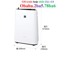 Máy lọc không khí SHARP KC-P50-W  3 Màng Lọc Thô, Hepa Và Than Hoạt Tính Hàng Nhật TIẾN ĐẠT