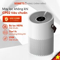 Máy Lọc Không Khí SONETS Máy Khử Khuẩn Tiêu Chuẩn Diệt Khuẩn Bằng Tia UVA Kết Hợp Bộ Lọc HEPA CP02