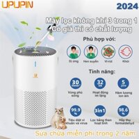 Máy lọc không khí UPUPIN Hương liệu 3 trong 1- 3 chế độ-Bộ lọc HEPA H13 có thể lọc bụi mịn, mùi hôi, khói thuốc