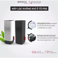 Máy Lọc Không Khí Xe Ô Tô Thụy Sỹ BONECO P50 Ion Âm: Lọc Bụi -Khử Mùi- Khuếch Tán Tinh Dầu (MÀU ĐEN)