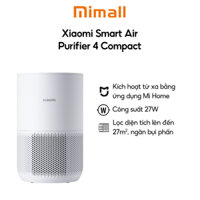 Máy lọc không khí Xiaomi Smart Air Purifier 4 Compact | Diện tích sử dụng 27m2 | Hoạt động êm ái - Hàng chính hãng