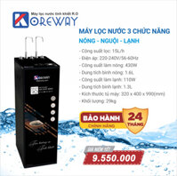 Máy lọc nước 3 chức năng - Nóng Lạnh Nguội Luxuly - KW08NL