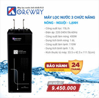 Máy lọc nước 3 chức năng - Nóng Lạnh Nguội - KG08NL