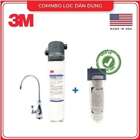 Máy lọc nước 3M BREW120-MS kèm vòi 3M và lọc thô 3M AP005T-110