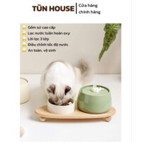 Máy lọc nước cho mèo, máy phun nước tự động, máy lọc phun nước cá heo- Tũn House
