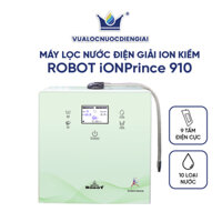 Máy Lọc Nước Điện Giải Ion Kiềm ROBOT IonPrince 910 - Hàng Chính Hãng - Xanh bạc hà