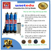 Máy lọc nước giếng khoan xử lý Sắt, phèn, đá vôi van tay 3 cột | Xử lý hoàn toàn nước giếng khoan