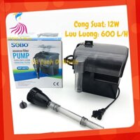 Máy lọc nước hồ cá 12W WP 607H dạng thác nước SoBo WP-607H