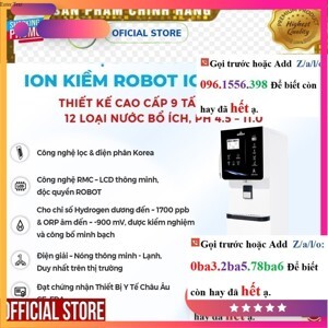 Máy lọc nước Ion kiềm Robot ionKing 912