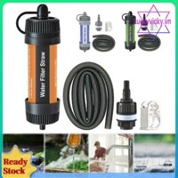Máy lọc nước Mini ngoài trời Hệ thống lọc nước ống hút Máy lọc nước cầm tay