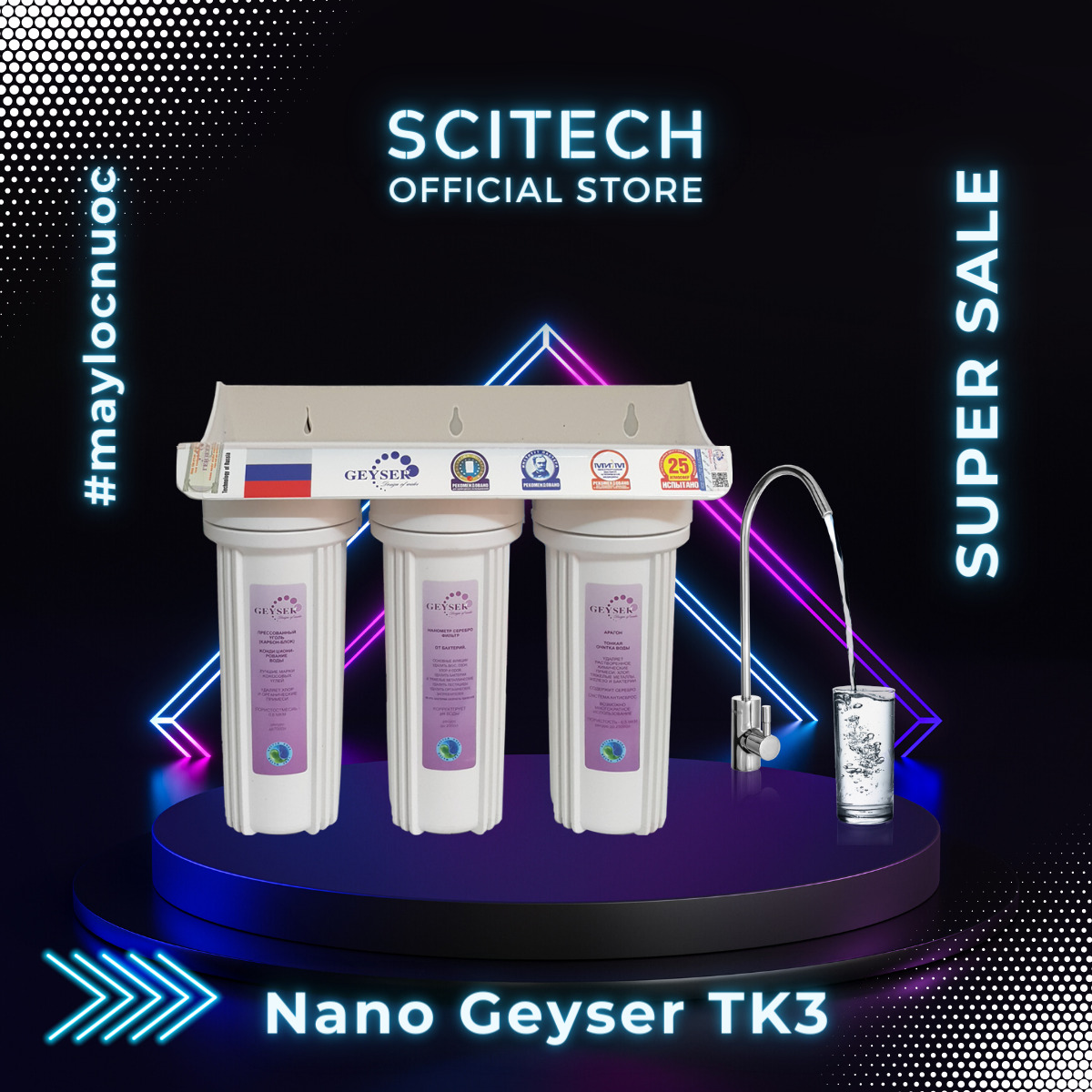 Máy lọc nước Nano Geyser Tk3