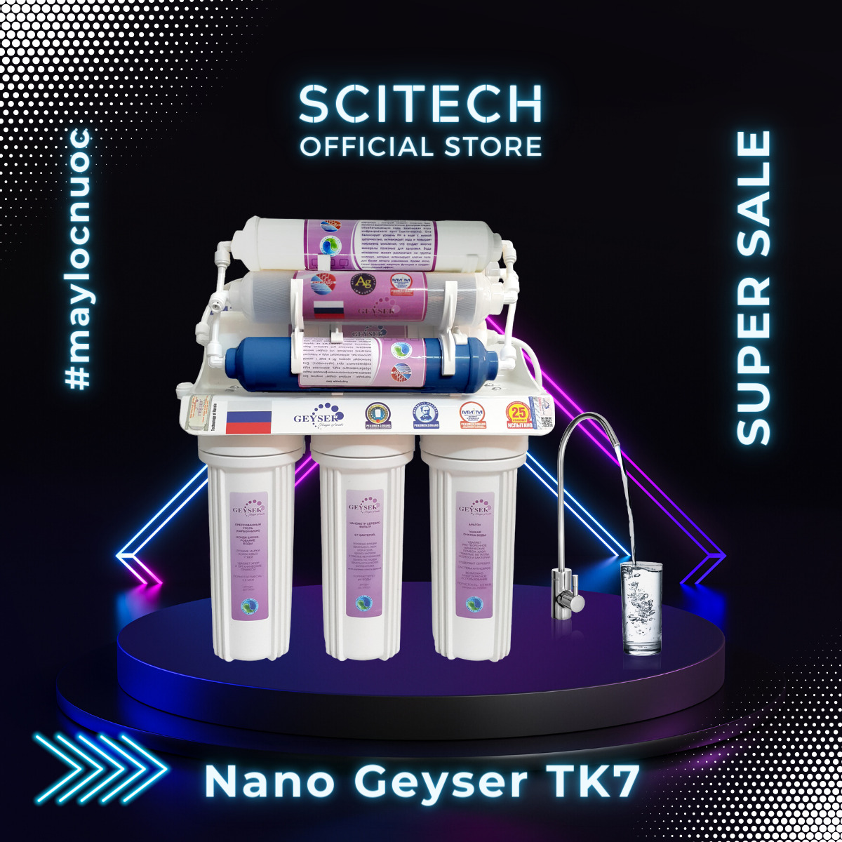 Máy lọc nước Nano GEYSER TK7