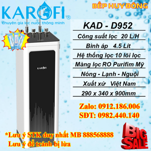 Máy lọc nước nóng lạnh Karofi KAD-D952