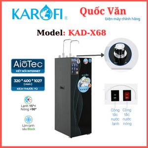 Máy lọc nước nóng lạnh Karofi KAD-X68