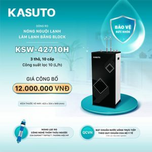 Máy lọc nước nóng lạnh RO Kasuto KSW-42710H - 10 cấp