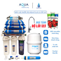 Máy lọc nước RO 11 cấp có đèn UV chính hãng Aqua plus để gầm, treo tường