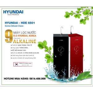 Máy lọc nước R.O 9 cấp Hyundai HDE 6501