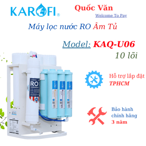 Máy lọc nước RO âm tủ Karofi KAQ-U06