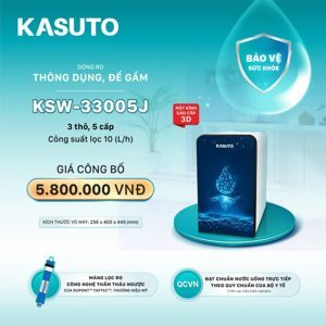 Máy lọc nước RO để gầm mặt kính 3D Kasuto KSW-33005J