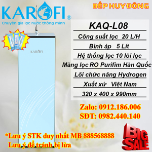 Máy lọc nước RO Karofi 10 lõi KAQ-L08