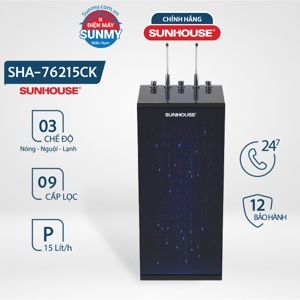 Máy lọc nước R.O nóng lạnh Sunhouse SHA76215CK
