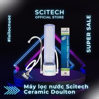 Máy lọc nước Scitech Ceramic - Hàng chính hãng - Bộ cấp đầu nguồn dây 10 - Vòi liền