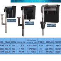 Máy lọc Sobo WP-607H / WP-606H / WP-303H đủ công suất cho bể cá nhỏ