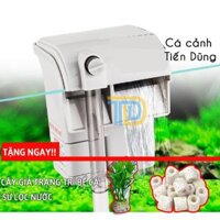 Máy lọc Thác nước bể cá TẶNG NGAY sứ lọc và Cây giả