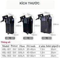 Máy Lọc Treo Sunsun HBL-801/802/803 Làm Sạch Nước Bể Cá