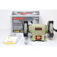 Máy mài 2 đá CROWN CT13333  đường kính đĩa 200mm công suất 350W, máy mài dao kéo mài 2 đầu để bàn CT 13333
