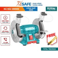 Máy mài 2 đá TOTAL TBG35020 220V 2 đầu mài, nguồn vào định mức 350W, tốc độ không tải 2950 phút, kích thước đá mài 200mm