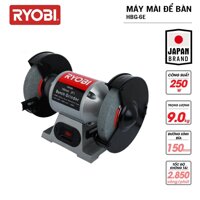 Máy mài 2 đầu đá để bàn điện 250W RYOBI KYOCERA - HBG-6E Kèm 2 đá mài