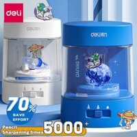 Máy mài bút chì điện Deli cho bút chì than chì φ6.5-8mm Máy mài điện tử để bàn