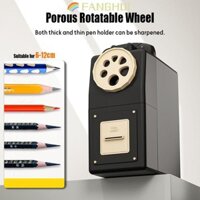 Máy mài bút chì FANGHUI, Máy mài phác thảo có thể điều chỉnh năm lỗ xoay tay, Bút chì xốp cỡ lớn Máy mài bút chì than tự động Quà tặng