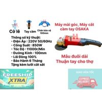 máy mài cắt cầm tay osaka 850w đuôi dài có chỉnh tốc