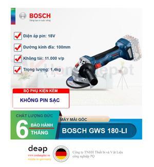 Máy mài dùng pin Bosch GWS 180-LI SET