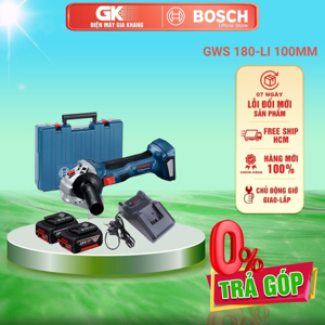 Máy mài dùng pin Bosch GWS 180-LI SET