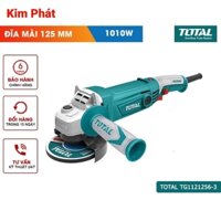Máy mài góc cầm tay TOTAL TG1121256-3 1010W, nút điều chỉnh 6 tốc độ, đường kính đĩa mài 125mm