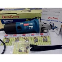 Máy Mài Góc Dongcheng DSM100B Đường Kính Đá Mài 100mm Công Suất 750W (tặng kèm 5 cặp chổi than)