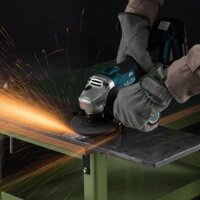MÁY MÀI GÓC DÙNG PIN 100MM18V 01 SẠC NHANH ,02 PIN 18V 5.0AH MAKITA DGA414RTE- HÀNG CHÍNH HÃNG