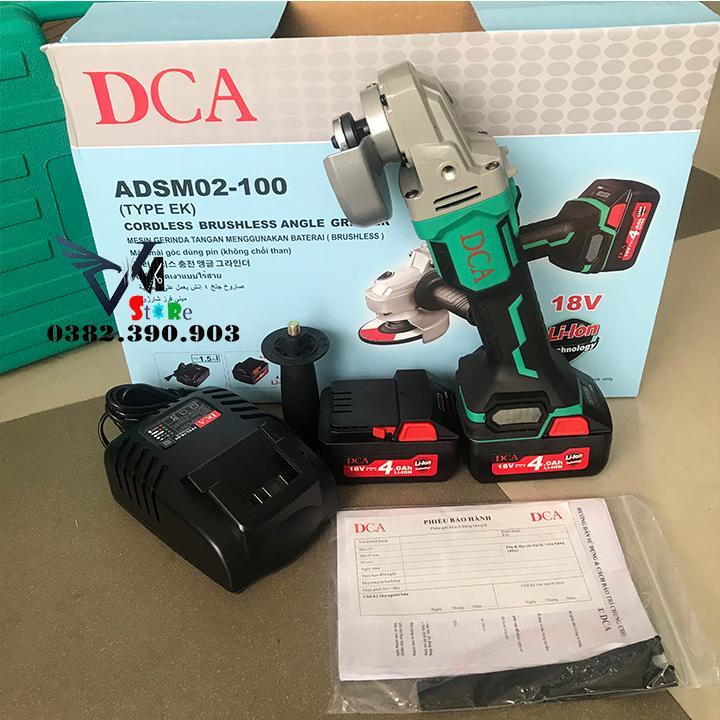 Máy mài góc dùng pin DCA ADSM02-100