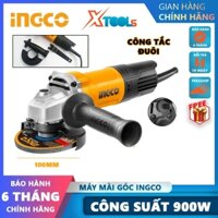 Máy mài góc INGCO AG900282 máy mài cầm tay 900W, Đường kính đá mài/cắt tối đa 100mm, Tốc độ không tải 12,000 v/p cắt