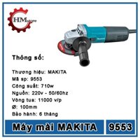Máy mài góc makita, công suất 710w - Máy cắt cầm tay makita, máy mài, đánh bóng kim loại - Ruột đồng bảo hành 6 tháng