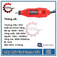 Máy mài khuôn 3mm ACZ 6032, công suất 180w - Máy mài điêu khắc, mài khuôn, máy khoan mini - Bảo hành 6 tháng